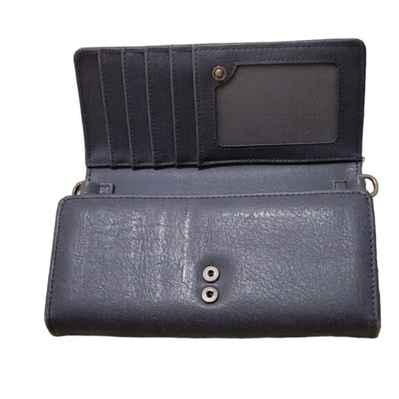 Matt and Nat Vegan Bluish Gray VEGAN Leather Wallet - Picture 3 of 7